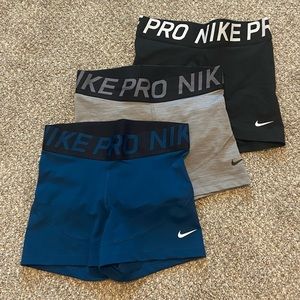 Brand new Set of 3 Nike Pro spandex